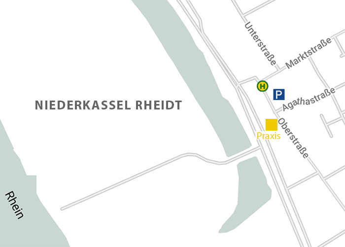 Kartenausschnitt Oberstraße 12, Niederkassel